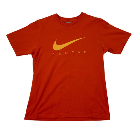 Vintage Orange Nike Swoosh T-Shirt 2000s - S