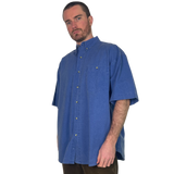 Vintage Blue Shortsleeve Shirt 90s - XL/XXL
