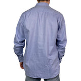 Vintage 90s Burberry Shirt Longsleeve Blue - L/XL