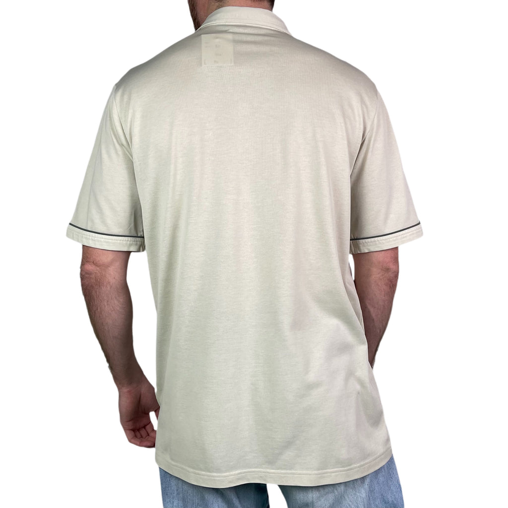 Vintage 2000s Beige Polo Shirt - L
