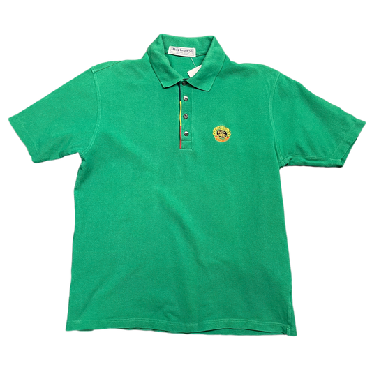 Vintage Green Burberry Polo-Shirt 90s - M