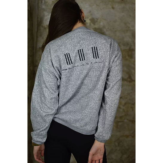 Vintage Grey Adidas Sweater 90s - M