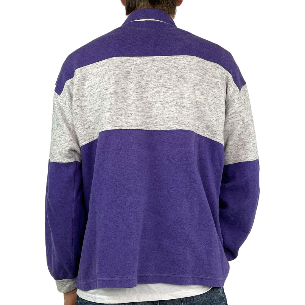 Vintage Purple Grey Armani Sweatshirt 80s - L/XL