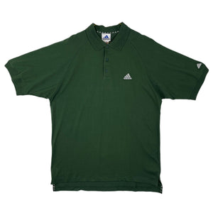Vintage Green Adidas Polo-Shirt 2000s - XL