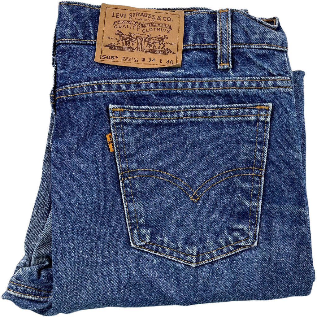 Vintage Blue Levi's Jeans Pants 505 orange Tag - W34/L30 L