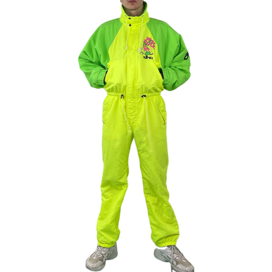 Vintage Neon Elho Ski Overall