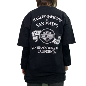 Vintage Black Harley Davidson singlestitched T-Shirt 1995 - XXL