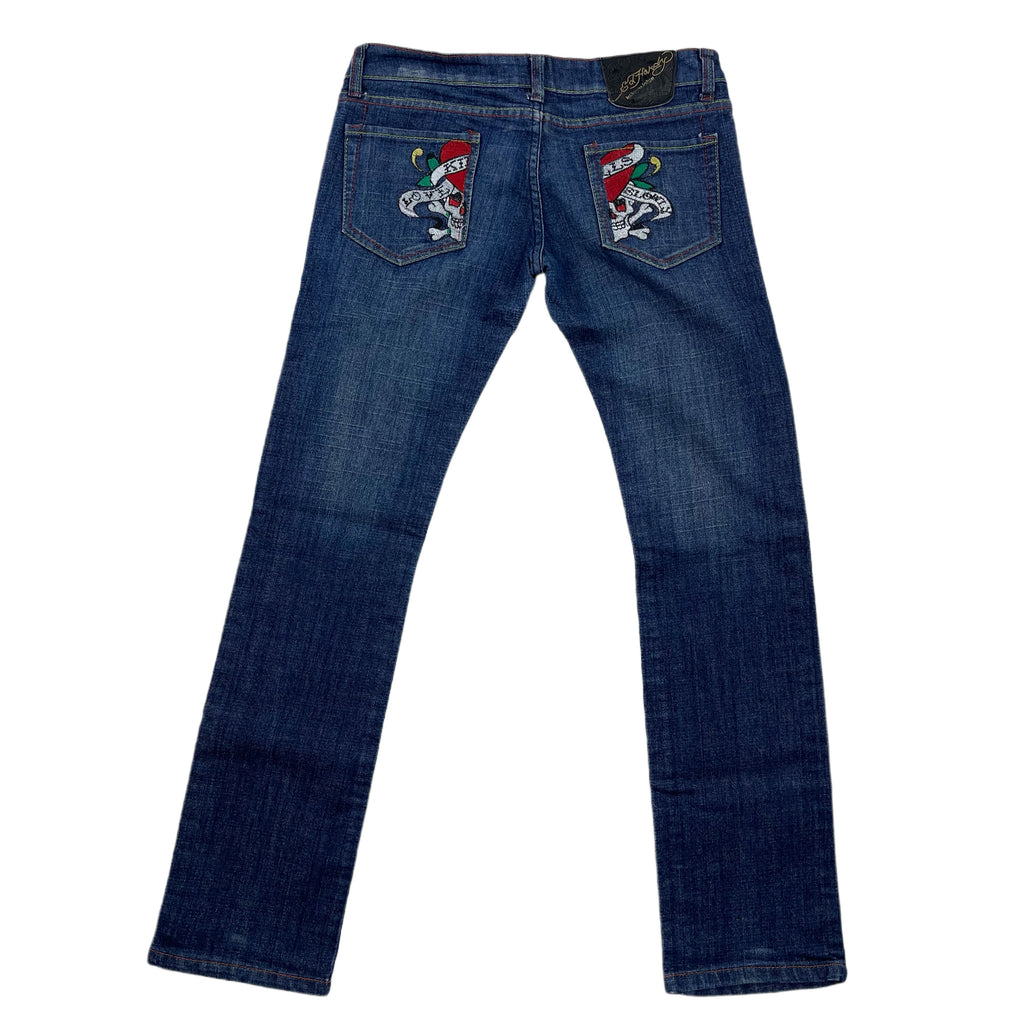 Blue Ed hardy Jeans Pants - L
