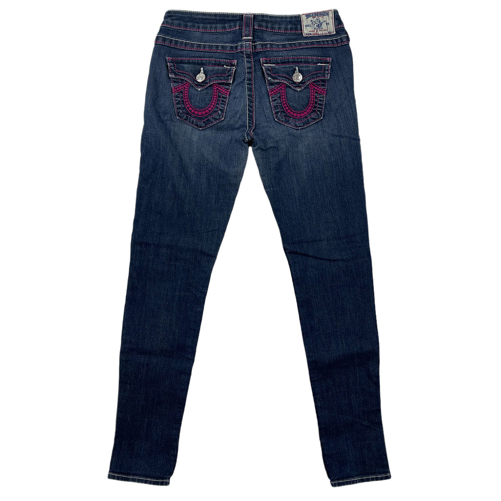 Vintage Blue Pink True Religion Jeans 00s - W28 XS/S