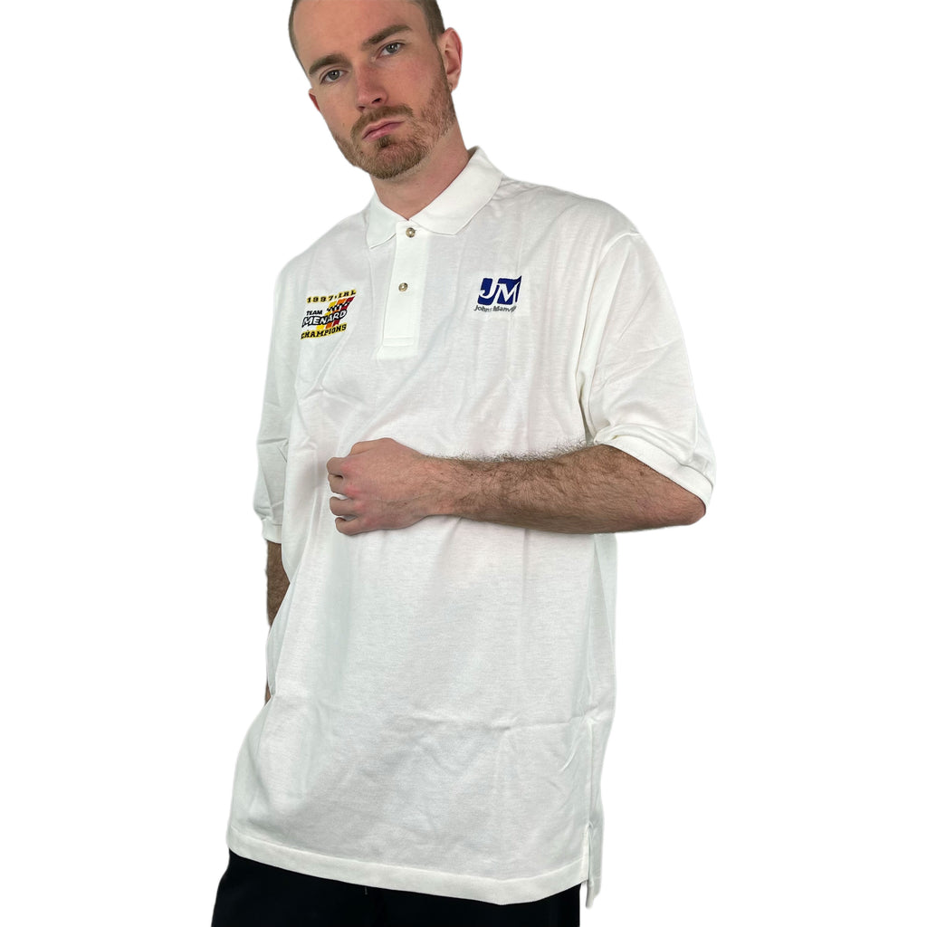 Vintage White Racing Polo-Shirt 1997 - XL/XXL
