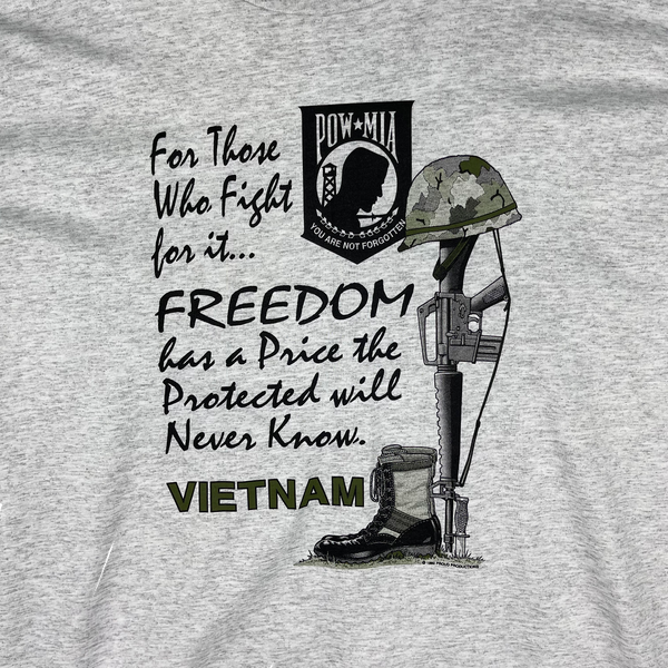 Vintage Grey Vietnam T-Shirt Singlestitch 1992 - XL