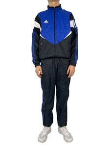 Vintage Black Blue Adidas Tracksuit With Tags - M