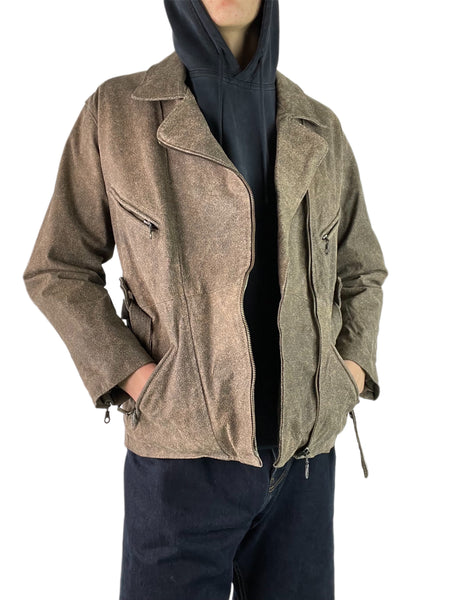Vintage Brown Leather Jacket - M