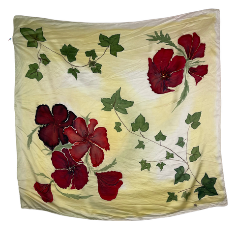 Floral Silk Scarf -