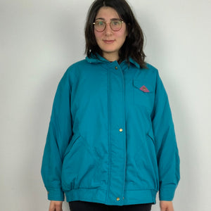 Vintage Turquoise Jacket 90s - L