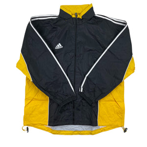 Vintage Yellow Black Deadstock Adidas Rain Jacket with Tags 00s - XXL