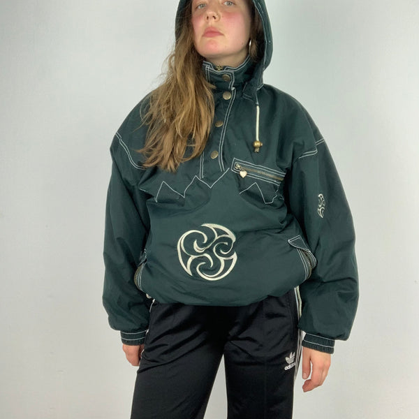 Vintage Green Kangaroo Jacket 90s - L