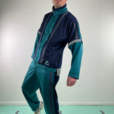 FILA vintage Green Tracksuit with vest function 90s - L