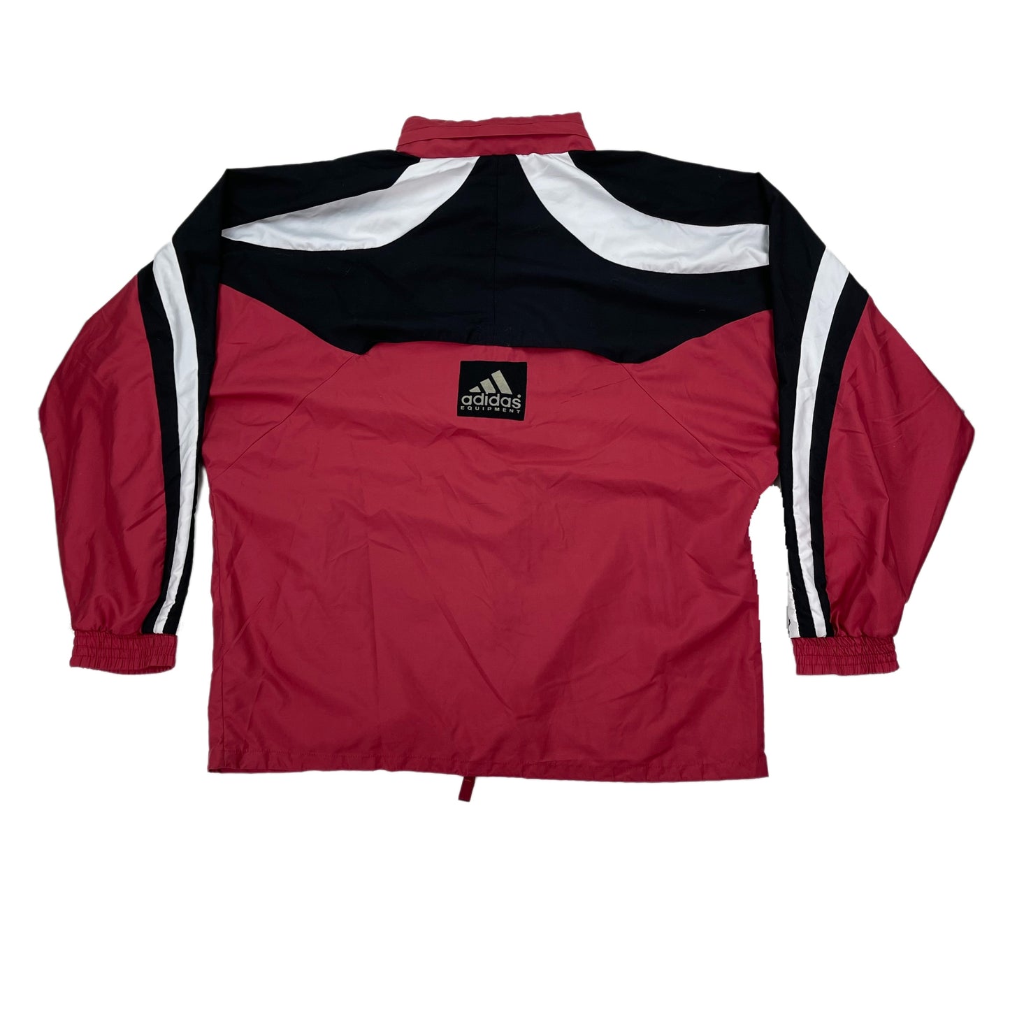 Vintage Red Black Adidas Equipment Track Jacket 90s - XL