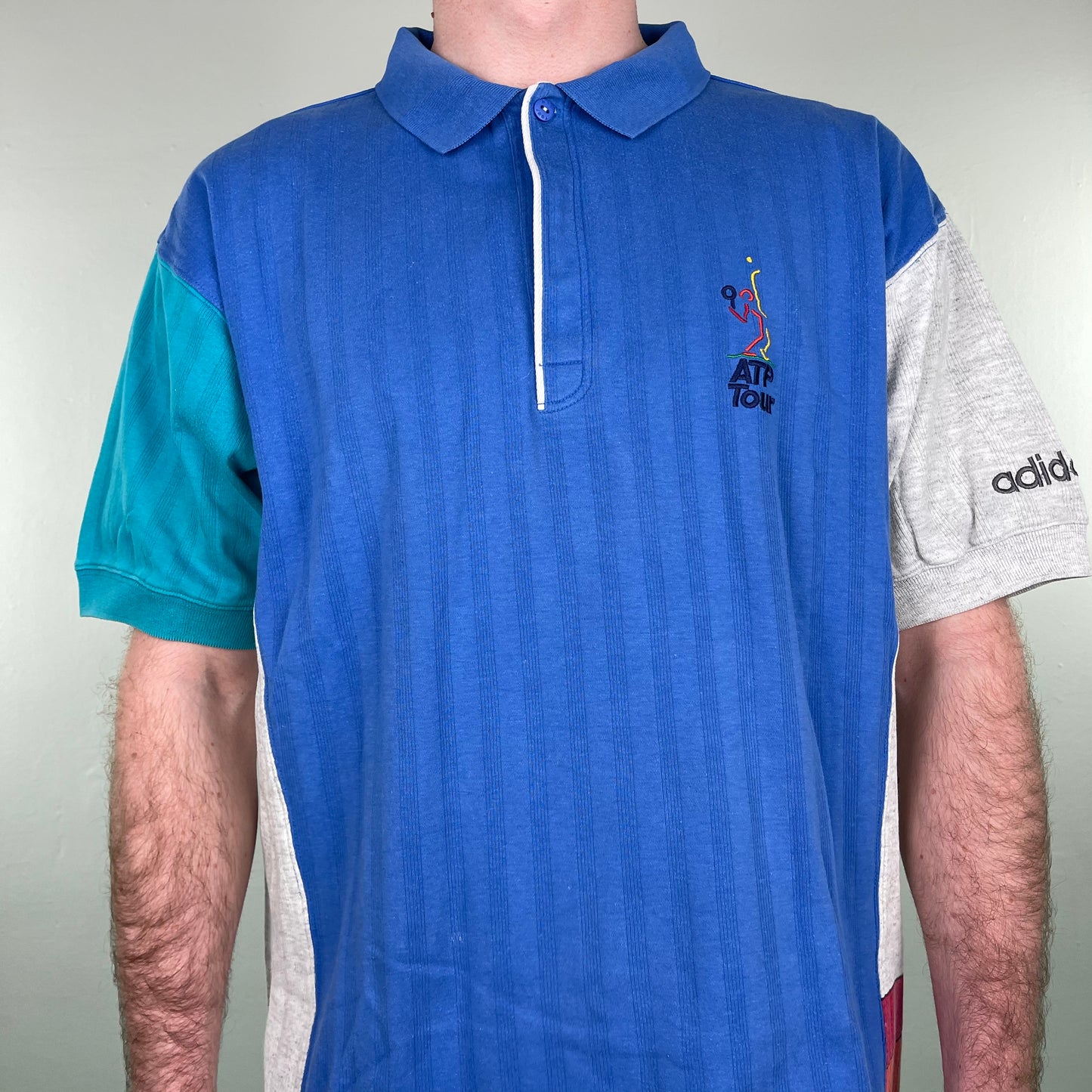 Vintage Tennis Adidas Polo-Shirt 90s - L