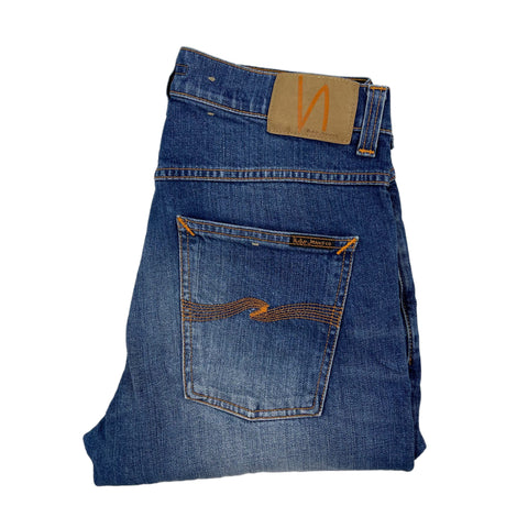 Blue Nudie Jeans Pants - L/W32/L32