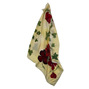 Floral Silk Scarf -