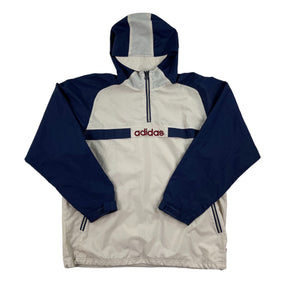 Vintage Beige Adidas Rain 1/4 Zip Jacket 00s - L