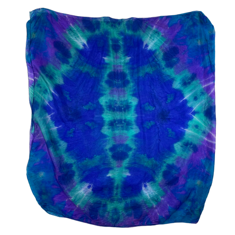 Blue dyed Silk Scarf -