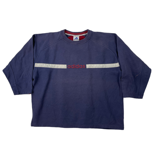 Vintage Blue Adidas Swetshirt 2000s - L