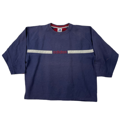Vintage Blue Adidas Swetshirt 2000s - L