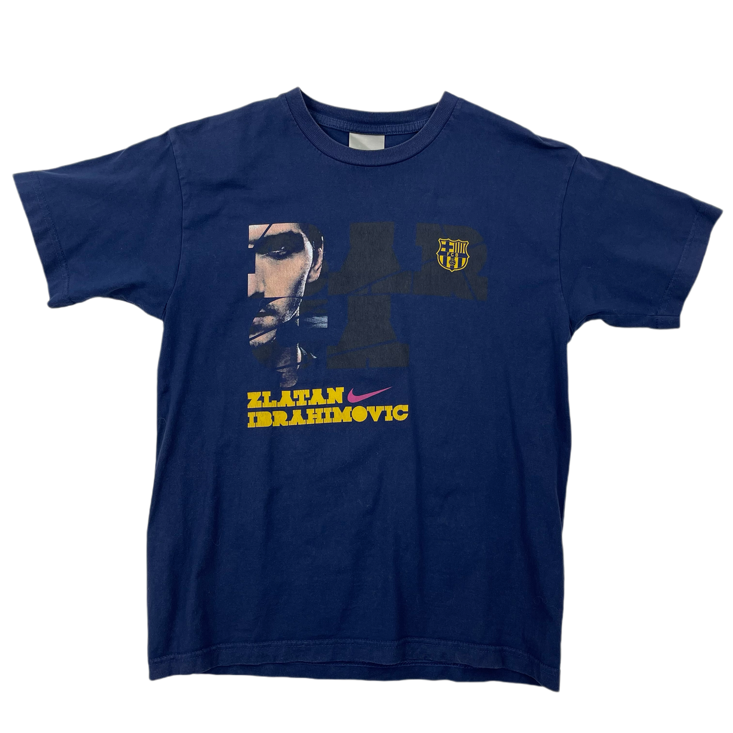 Navy Zlatan Ibrahimovic Barcelona Nike T-Shirt 2009/20011- S
