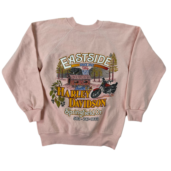 Vintage Rose Harley Davidson Sweatshirt 1989 - XS/S