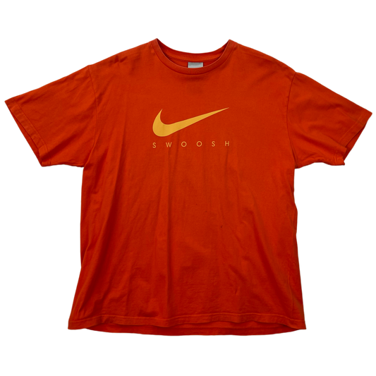 Vintage Orange Nike Swoosh T-Shirt 2000s- XL/XXL