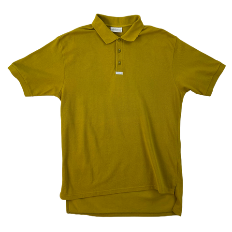 Vintage Mustard Yellow Adidas Polo Shirt 90s - M/L