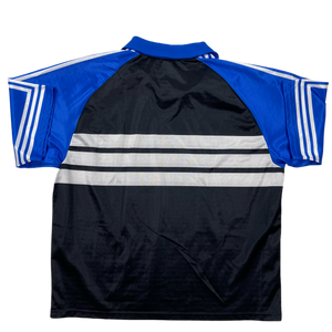 Vintage Blue Black Adidas Sports T-Shirt - XXL
