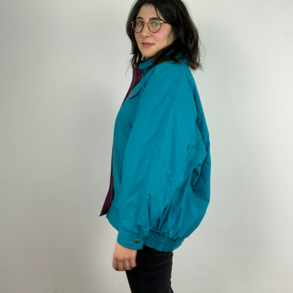 Vintage Turquoise Jacket 90s - L