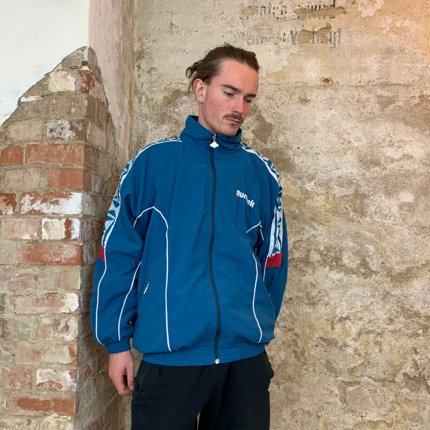 Vintage Blue Track Jacket 90s - L/XL