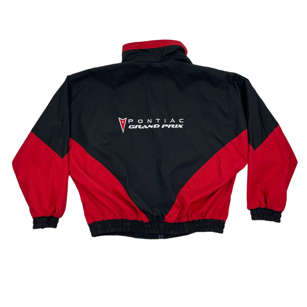 Vintage Black Red Pontiac Racing Jacket  - XL