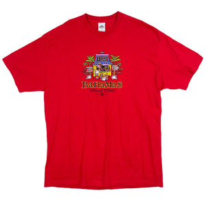Vintage Red Bahamas T-Shirt 90s - XL