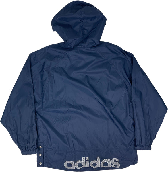 Vintage Black Adidas Rain Jacket 90s - M