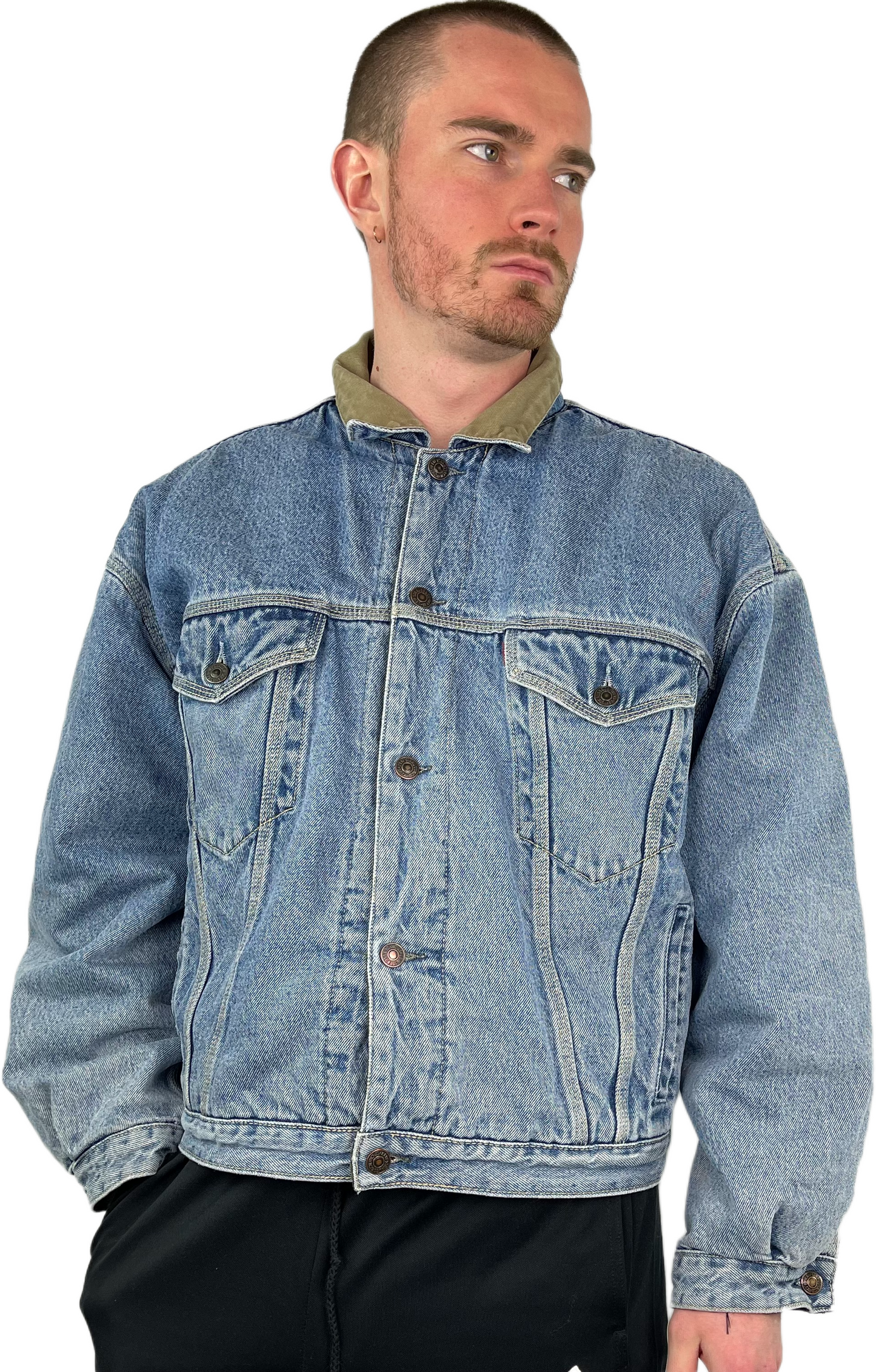 Vintage Blue Green Reversible Levi's Jacket 00s - L