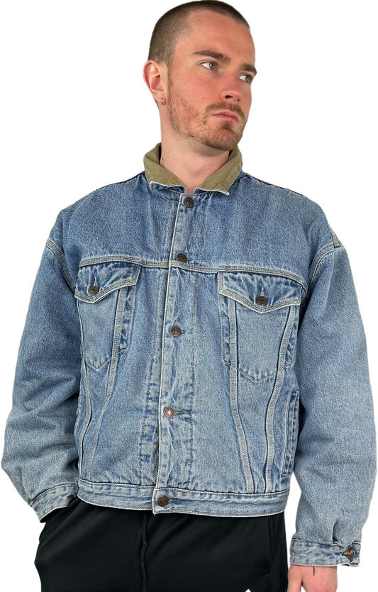 Vintage Blue Green Reversible Levi's Jacket 00s - L