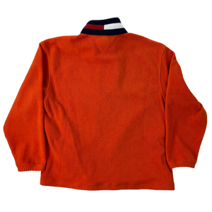 Vintage Orange Tommy Hilfiger Fleece Zipper 2000s - M/L